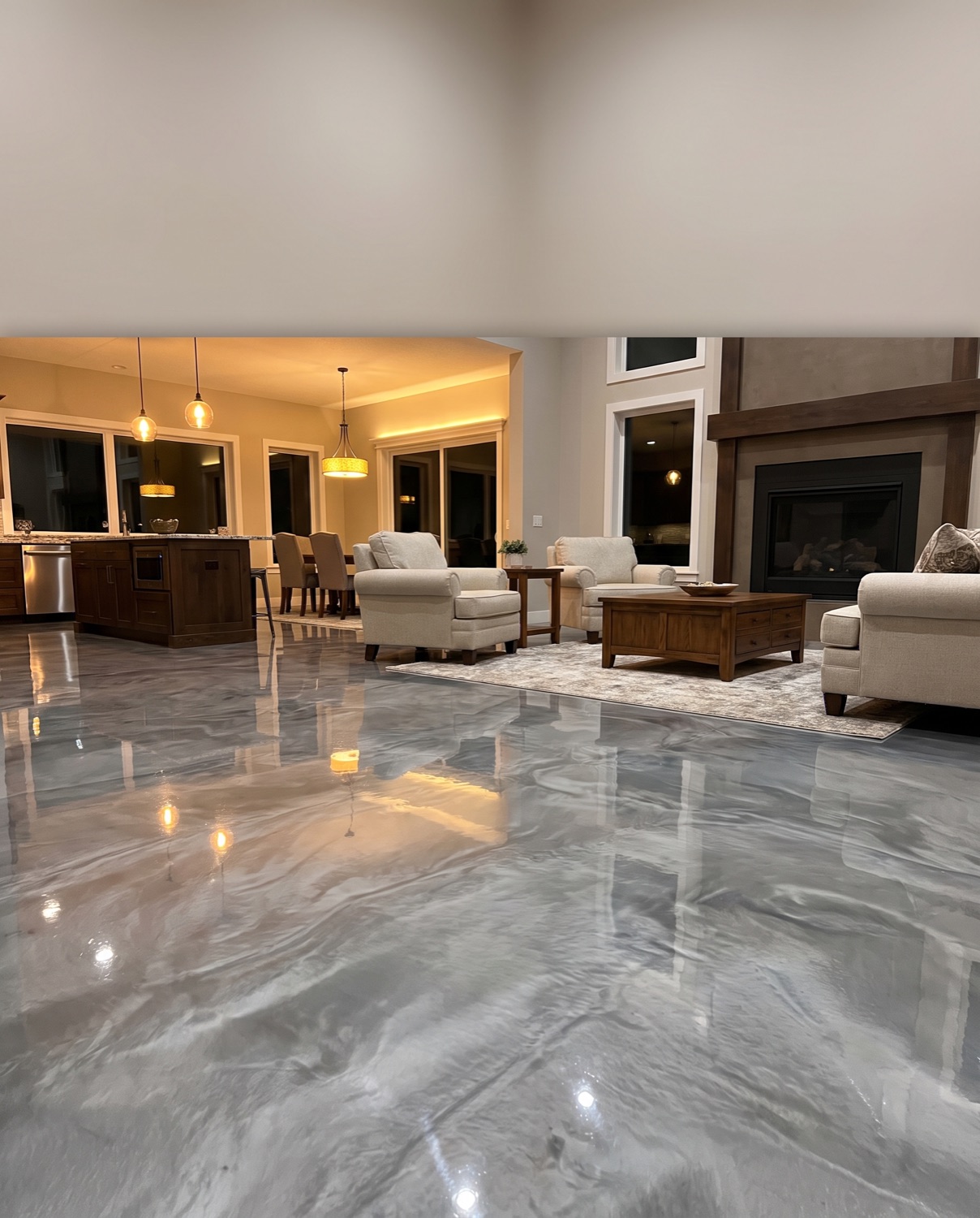 Basements floor coating